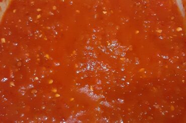 Salsa Making Binge 3/3: Boiled roma with dried peppers