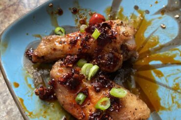 Chicken Wings: Szechuan Dry Rub with Chili Crisp sauce