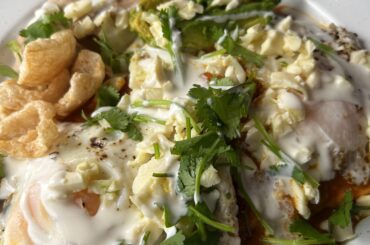 Made Chilaquiles for the first time with homemade salsa chile morita