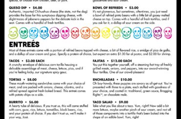 A fake Mexican restaurant I invented as a portfolio project