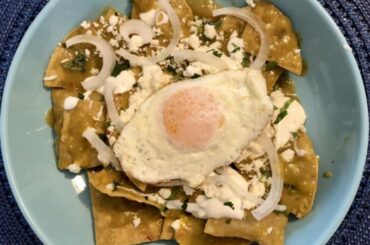 Made some chilaquiles verdes this morning