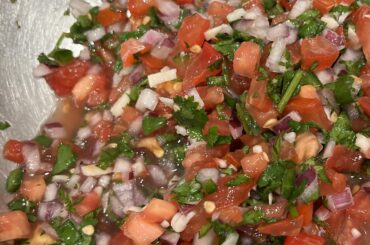 I was inspired to make some pico de gallo by a previous poster.
