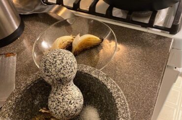 First time ever making salsa, first time ever using a molcajete. My life is changed.