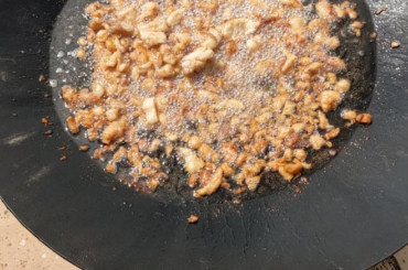 Part two of rendering pork fat and making cracklings