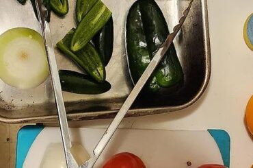 Half roasted, half pico de gallo salsa.