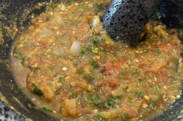 First Time Salsa Molcajete!