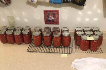 Salsa my mom and I made over the past 2 days