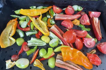 salsa with all local veggies from our CSA!