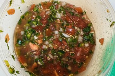 Instacart shopper ended up buying me two bundles of tomatoes instead of just two. I had to do something with them before they went bad, this ended up being one of the best pico de gallo’s I’ve ever made.