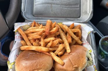 Angry Chickz in Brentwood, CA. This is their Hot sandwich.