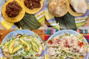 a couple of tostadas con huevos for dinner :)