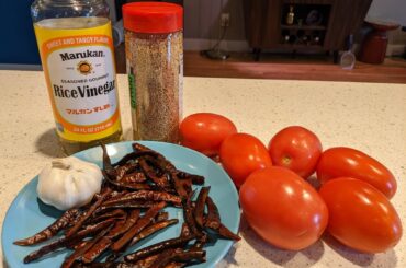 Arbol salsa with sesame seeds for creaminess