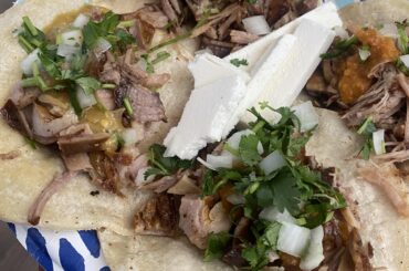 Carnitas and buche tacos!