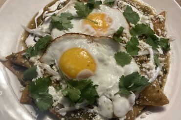 I made chilaquiles verdes