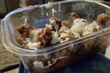 Spicy wings (with ranch) that my Nana made!