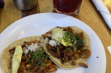 Tacos and jamaica margarita < 3