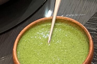 Creamy poblano salsa for that SoCal-Mex flavor