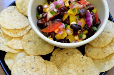 Black Bean and Corn Salsa + Tostitos