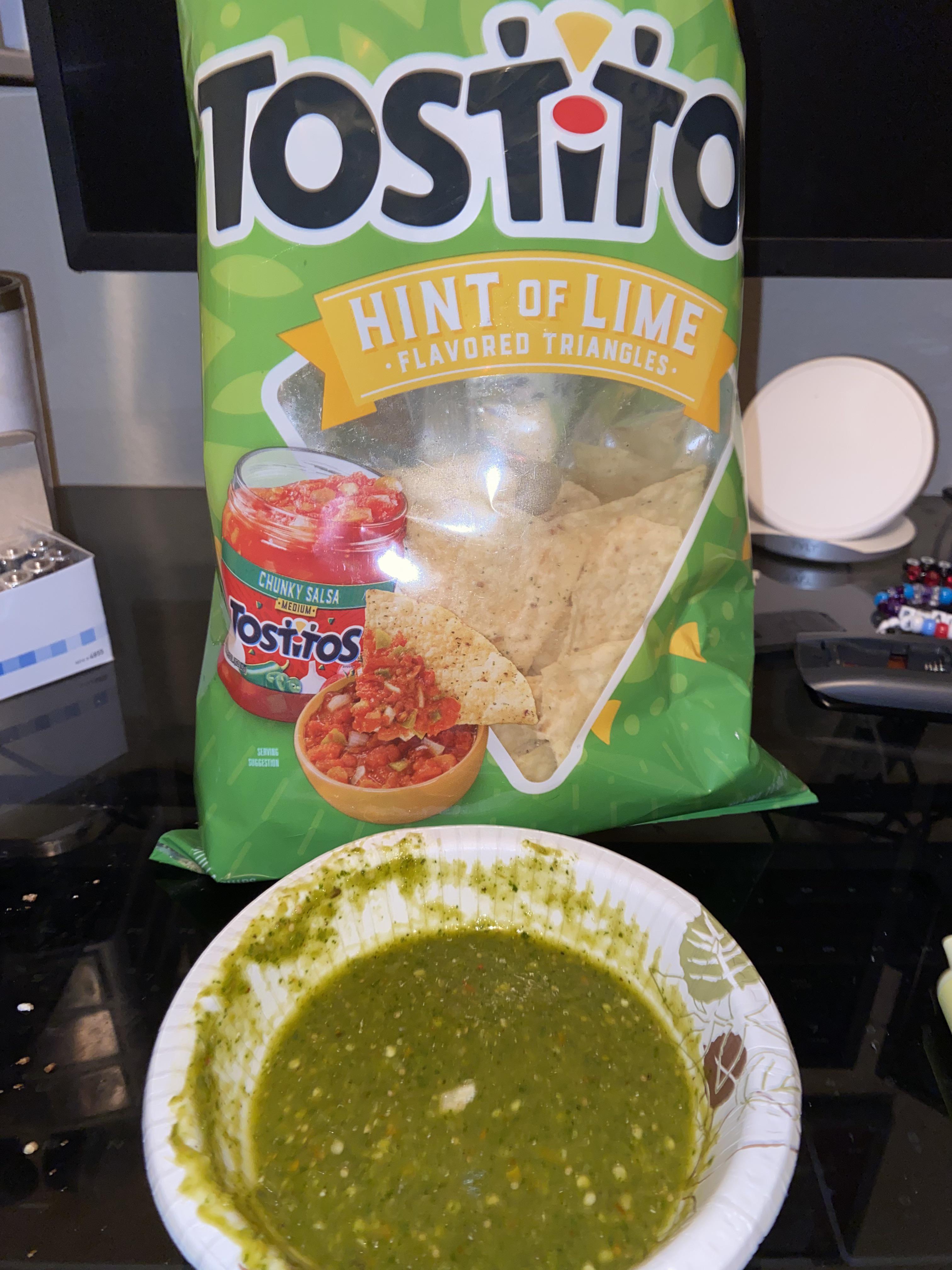 Some spicy homemade salsa & like flavored tortilla chips. Absolutely