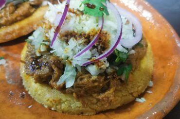 Learned how to make Sopes de Birria today!