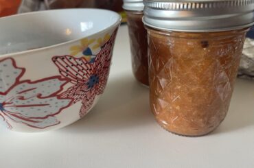 First peach since everyone else was doing it- did three variations and the hot was hot.. (habaneros added post picture )