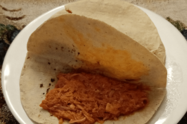 Homemade cochinita pibil tacos