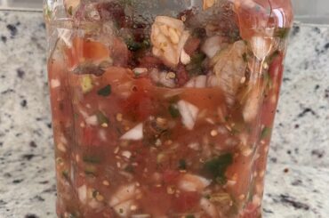 Anybody else use old (washed) trail mix and other containers for their homemade salsa? Some family tell me it’s weird but it works perfectly.