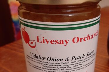 Gifted this onion and peach salsa. Super sweet and mild. Any suggestions for uses?