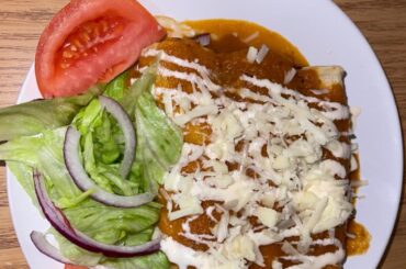 enchiladas rojas de pollo