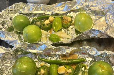 My All-Green-Everything Salsa: Salsa Verde with Cannabis sugar-leaves