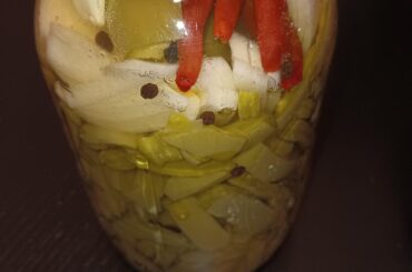 I'm Gifting These, I ain't eating it. Fresh Red Chilies, Chile De Arbol, Jalapeno Nopales with Onion & Garlic