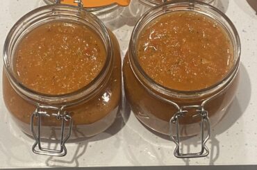 Made the roasted ghost pepper salsa from the subreddit recipe, certainly packed a punch