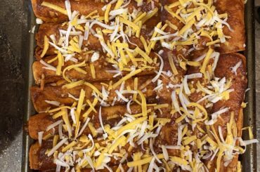 Chicken enchiladas!