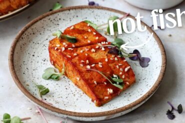 Easy Sweet Chili Vegan Salmon