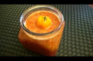 Trinidad  Pepper Sauce Recipe - Episode 85