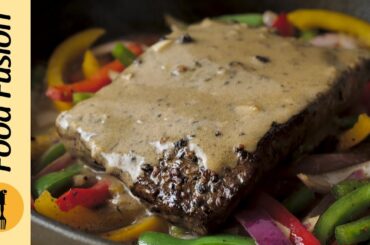 Beef Steak with Pepper Sauce Recipe By Food Fusion