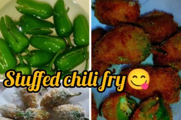||Stuffed chili fry|| #chicken  #mermaidscales8907 #chilies