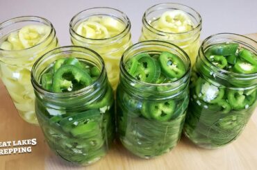 Canning Pickled Banana Pepper and Jalapeno Rings - Simple & Fast Recipe