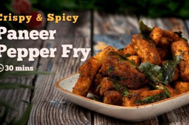 Paneer Pepper Fry | Starter Recipes | Paneer Recipes | Tamil Nadu Recipes | Cookd
