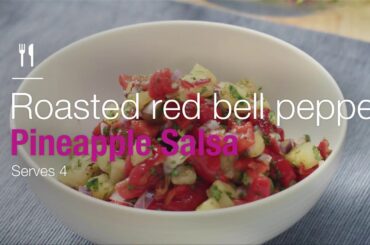 Making Mayo's Recipes: Roasted Red Bell Pepper Pineapple Salsa