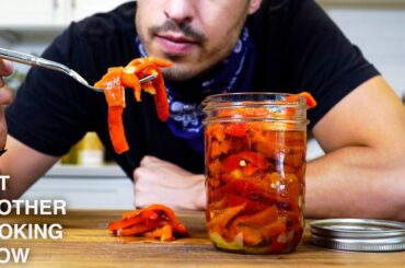 these ITALIAN ROASTED RED PEPPERS go great on sandwiches