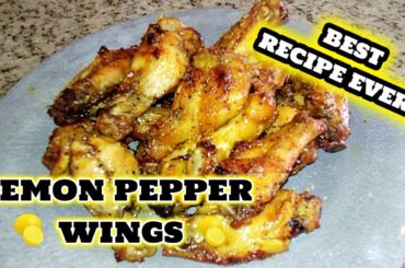 Lemon Pepper Chicken Wings In The Oven | Easy Chicken Wing Recipes