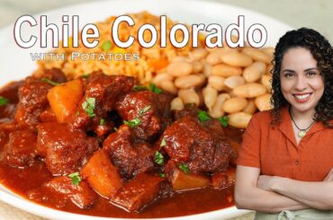 How to make CHILE COLORADO with potatoes | BEST Mexican recipes | Villa Cocina
