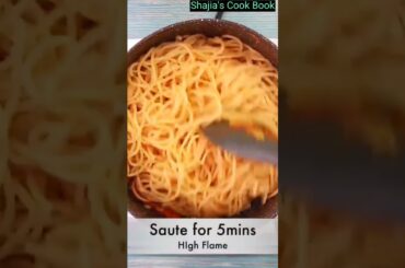 Chili Garlic Noodles Recipe | Noodles Recipe | Shajia's Cook Book #shorts