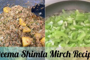 Qeema Shimla Mirch Recipe (Simple & tasty recipe by cookings) Bell pepper recipe