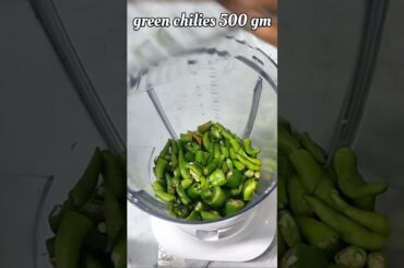 Green Chili Paste # Short by Manpasand Recipes