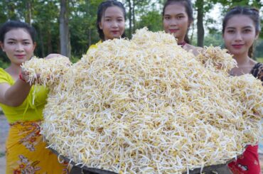 How to make bean sprout salad with chili recipe and eat - Amazing video