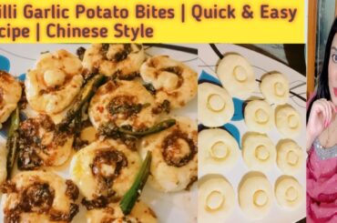 Chili Garlic Potato Bites | Quick & Easy Chinese Style | Recipe By Sania Malik