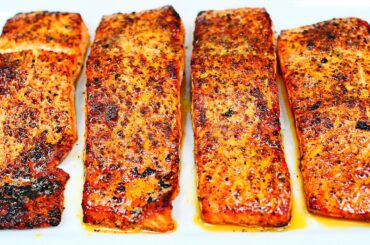 Best Ever Baked Salmon Recipe with Lemon Pepper Butter - Easy Salmon Recipe
