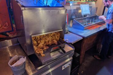 Visiting Las Cruces , restaurant had self service chips at their salsa bar